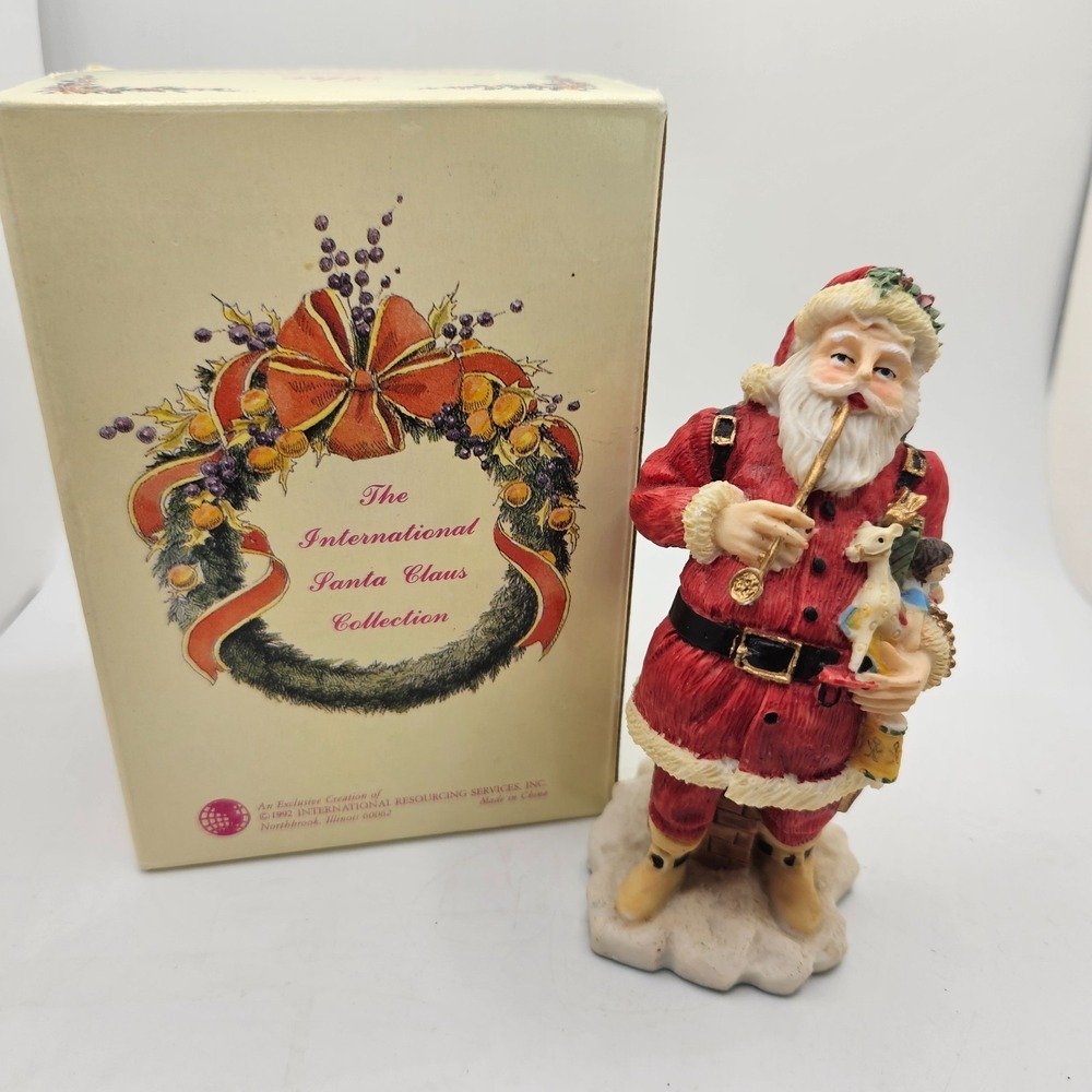 Vintage 1992 International Santa Claus Collection USA Toys‎ Figurine w/ Box